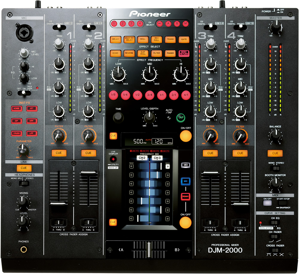 PIONEER DJM 2000 top view